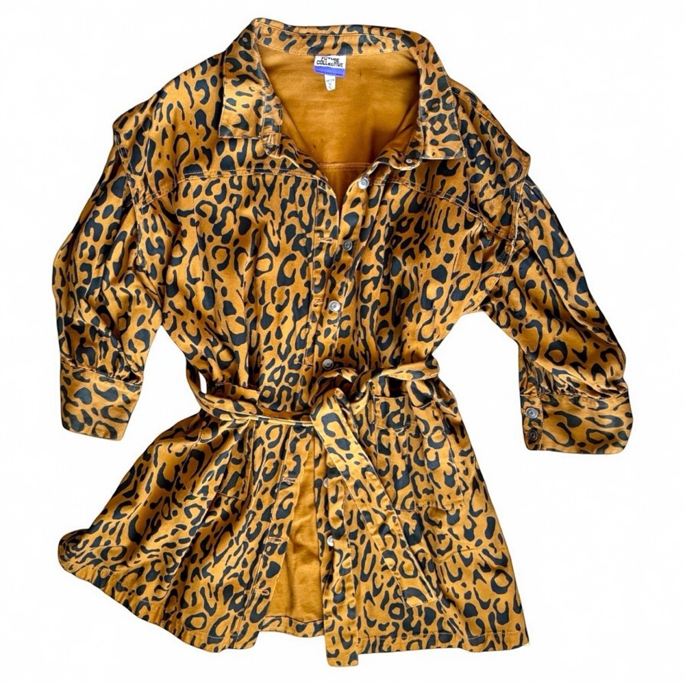 Leopard Print Trench Coat